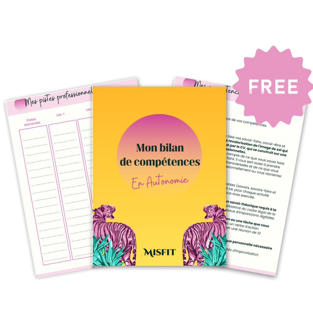 Téléchargez votre bilan de compétences gratuit Misfit