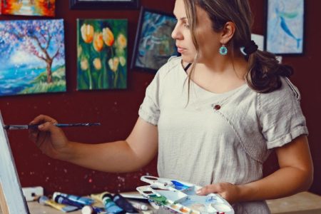 femme reconversion artistique